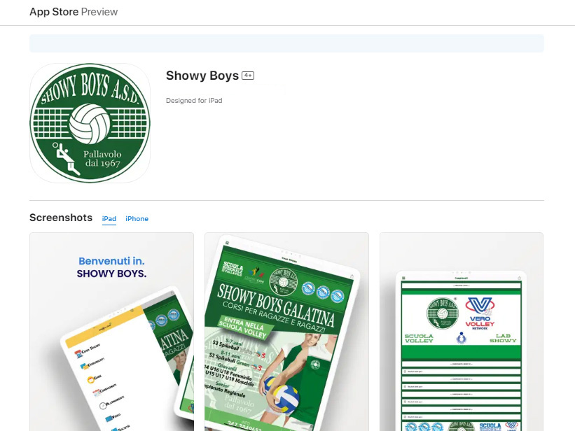 La Showy Boys ha la sua app su Play Store e App Store La Showy Boys ha la sua app su Play Store e App Store
