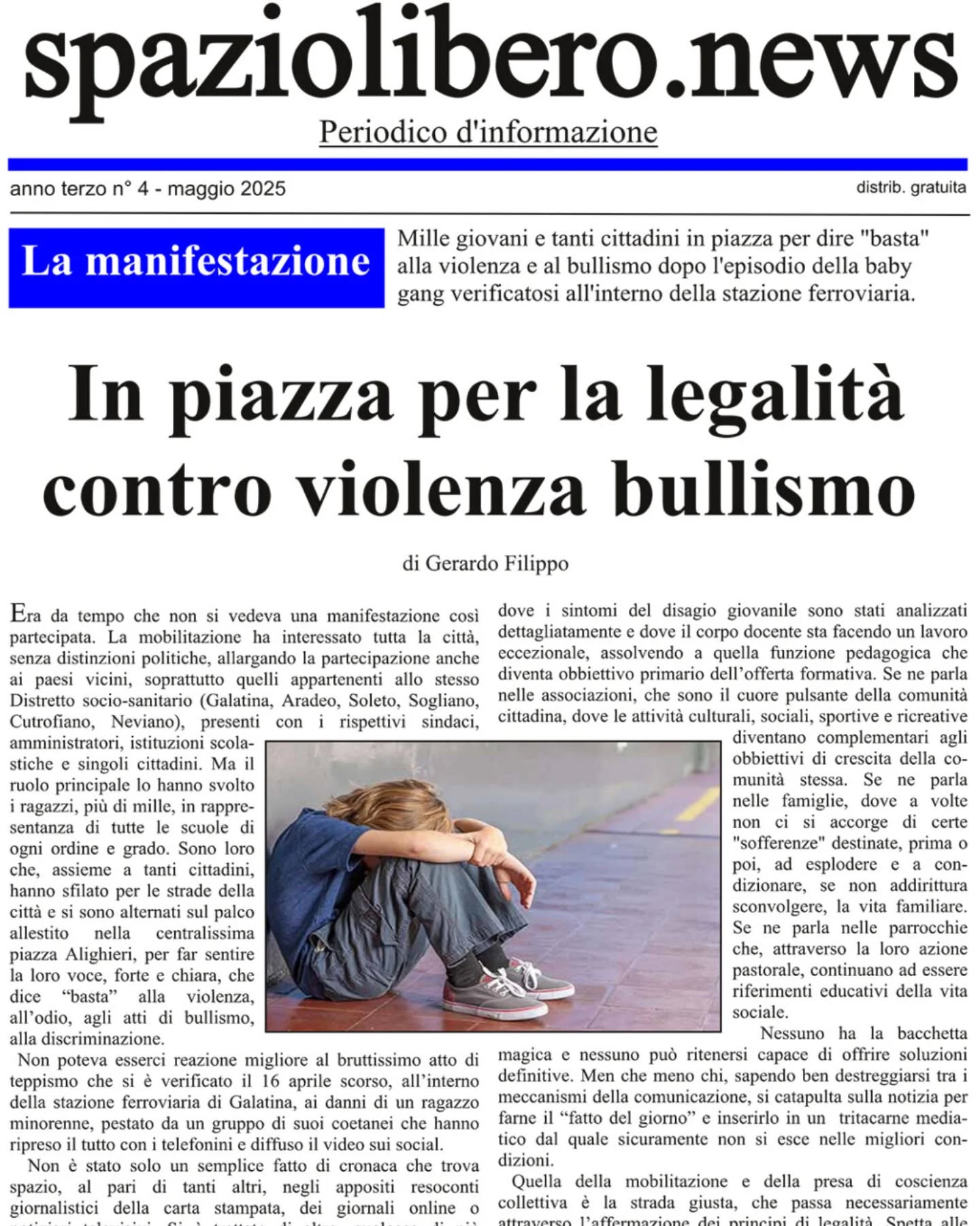 📰 È in distribuzione il nuovo numero! Scarica la tua copia gratuita dal sito.

🌐 www.spaziolibero.news