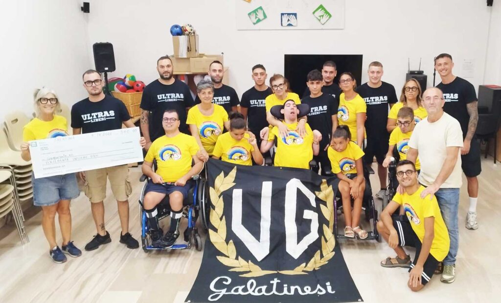 Dagli spalti alla solidarietà: i tifosi del Galatina Calcio al fianco di Abilmente Insieme OdV