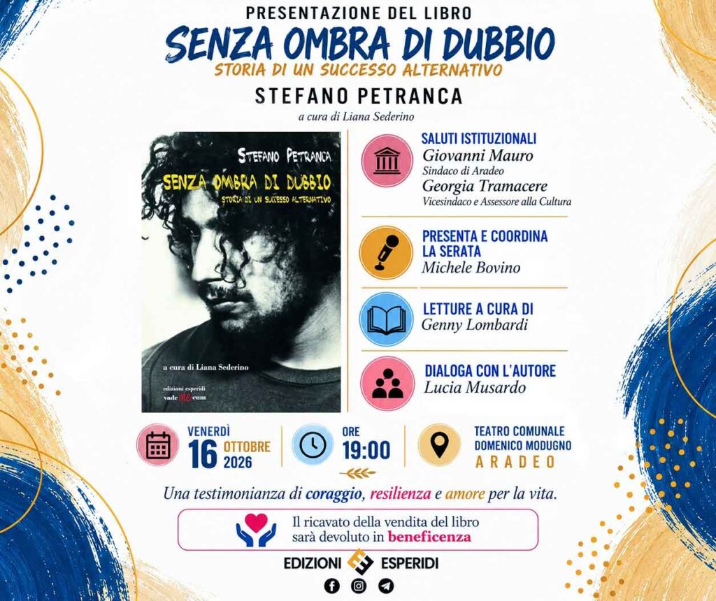 Una storia di determinazione, coraggio e speranza raccontata nel libro dell’atleta Stefano Petranca